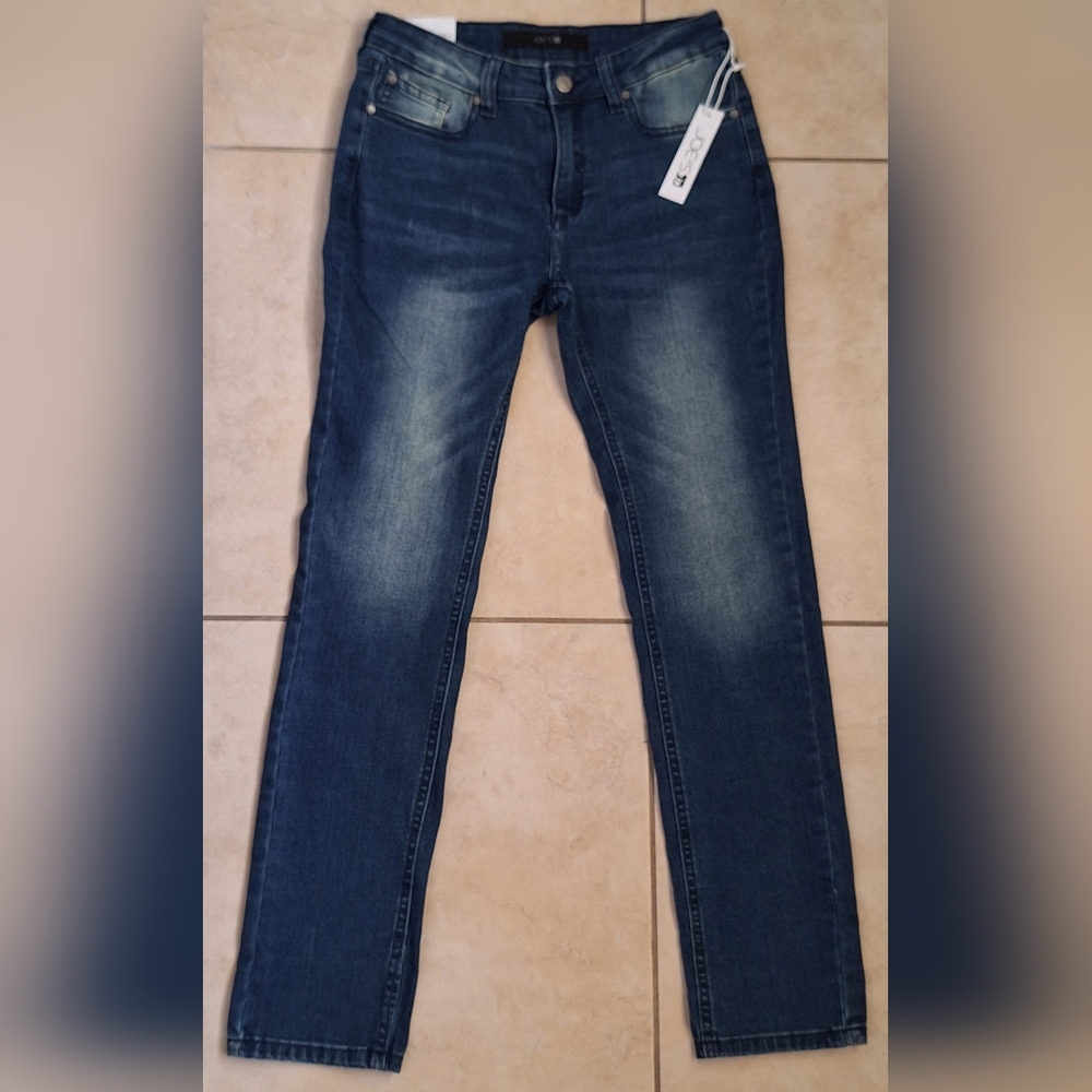 Joe's Dark Wash Jeans Straight Leg Brixton Cotton Faded Teen Boy Kids 14 NEW